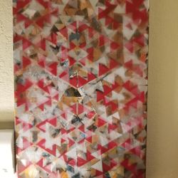 Untitled Original Painting On Canvas c 2018- signed On Back