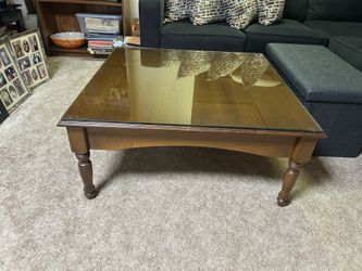 Coffee Table with Glass Top