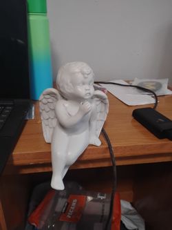 White Cherub Angel Figurine