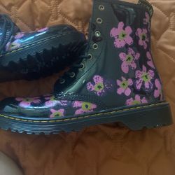  NEW Size 6 US 37 EUDoc Martens 1460 Pansy Patent Leather Lace Up Boots $20
