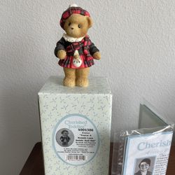 CHERISHED TEDDIES (contact info removed), ELAINE, EUROPEAN EXCLUSIVE, BEAR FIGURINE, WITH BOX