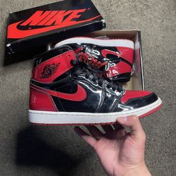 Jordan 1 High Patent Bred 