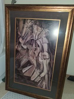 Marcel Duchamp "Nude Descending a Staircase #2" – Huge, Custom Framed Museum Print
