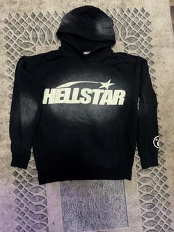 Hellstar Black Graphic Pullover Hoodie