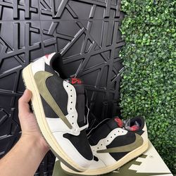 Aj1 Nike Air Jordan 1 Low Travis Scott Olive green Size 7,7.5,8,8.5,9,9.5,10,11,12