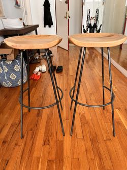 West Elm Bar Stools x2