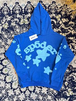 Blue Spider Stars Hoodie – Brand New with Tag – Size M