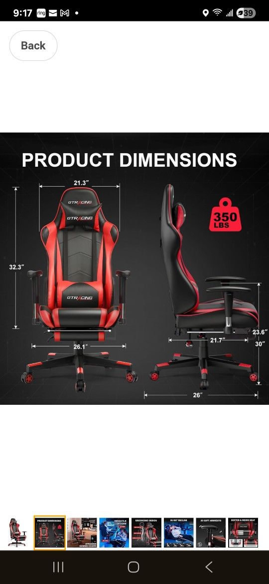 gaming computer chair