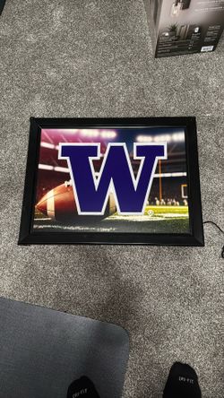 Framed Washington Huskies Lighted Sign