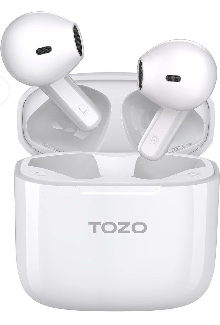 TOZO A3  Wireless Earbuds Bluetooth 5.3 Half in-Ear Lightweight Headsets with Digital Call Noise Reduction