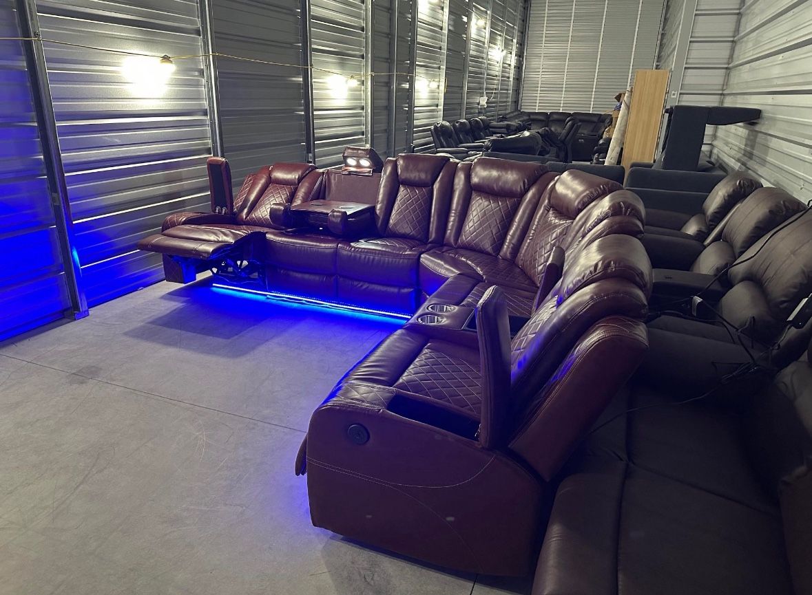 Brand New Power Reclining Sectional Couch