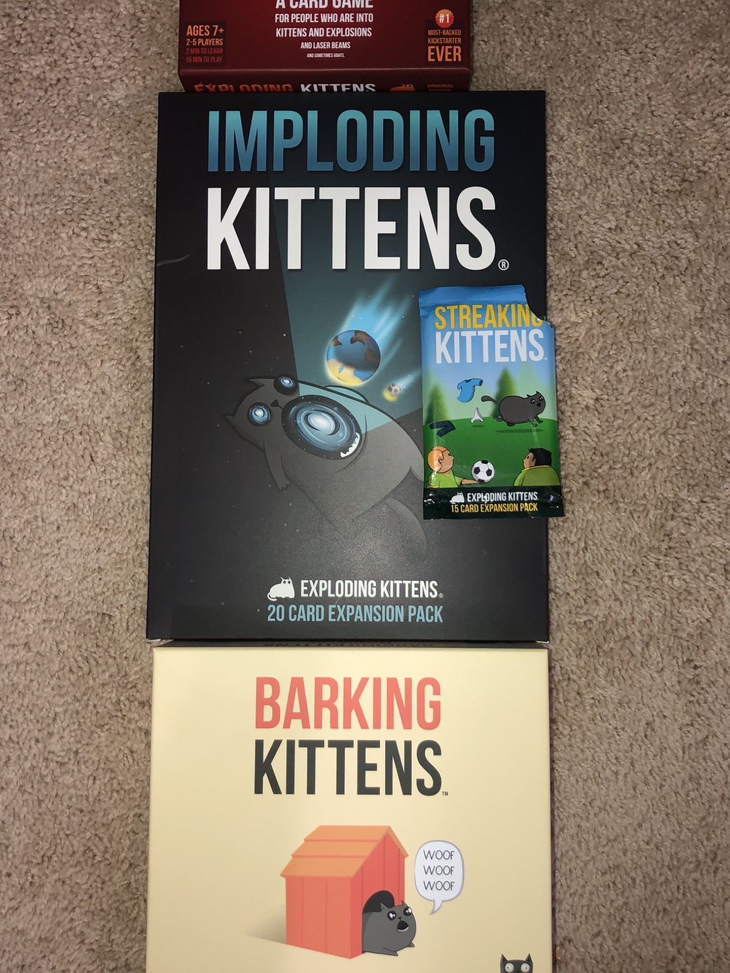 Explosing Kittens + All 3 Expansions