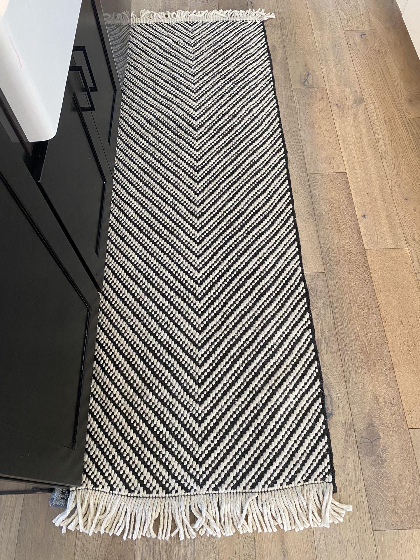 Project 62 Woven Runner Rug Black White