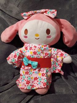 Sanrio My Melody wearing a Pink Kimono Plush 10"