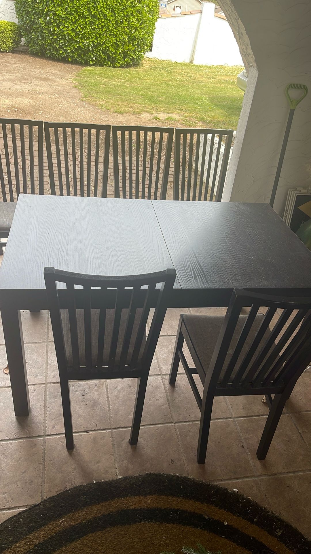 IKEA BJURSTA Table Extendable Including 6 Chairs