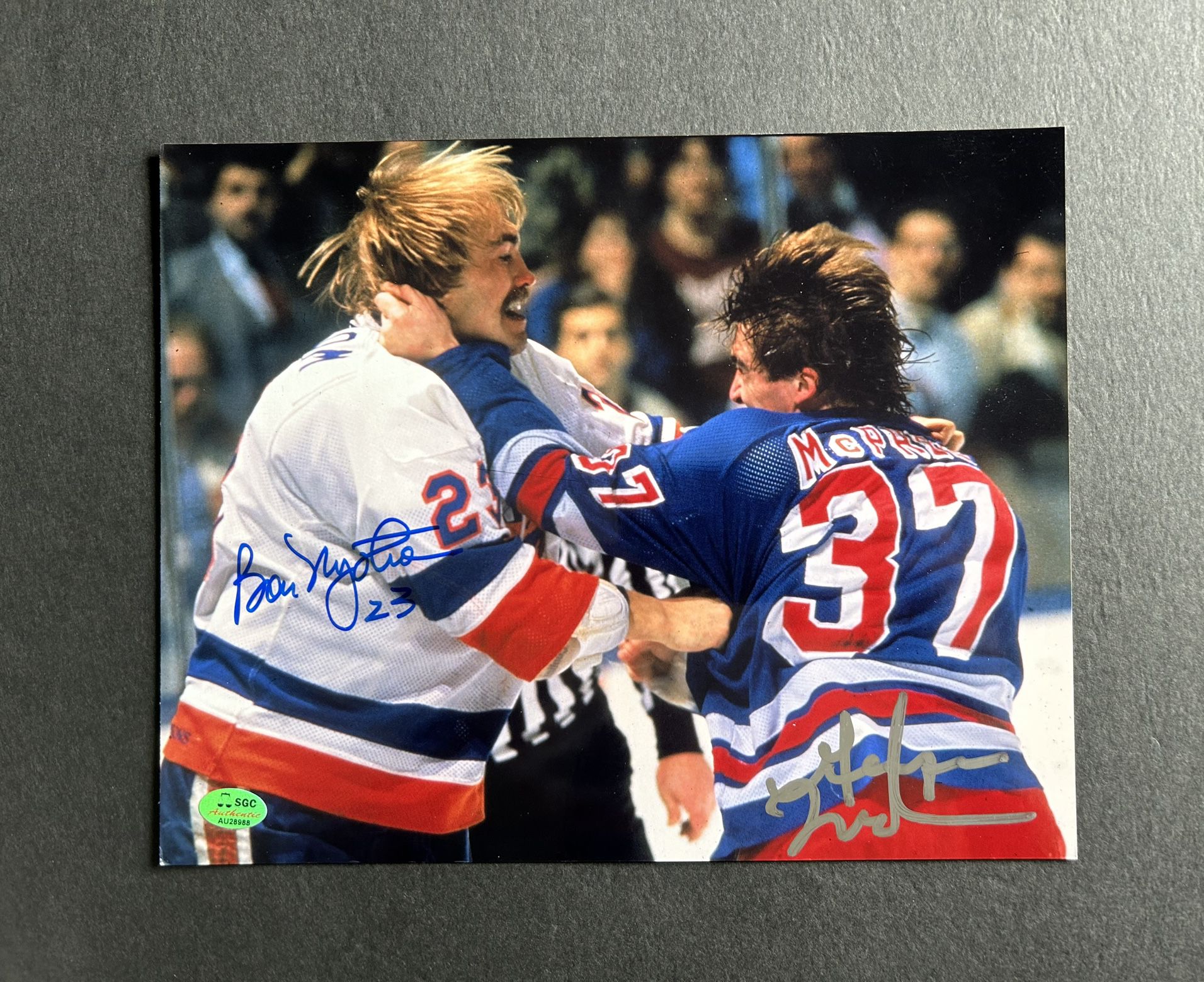 B. Nystrom/G. McPhee Dual signed 8x10. SGC Authenticated Autographs. Negotiable 