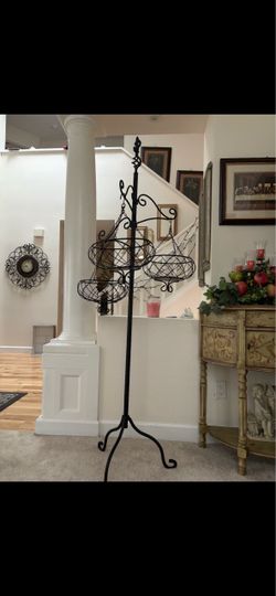 hanging basket display stand