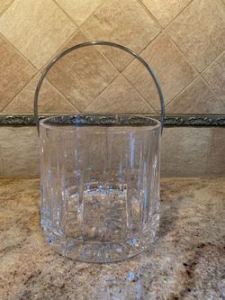 Crystal Ice Bucket with Handle