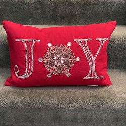 Beaded & Jeweled JOY Pillow