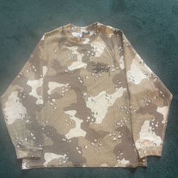 Stussy Long Sleeve Thermal Camo 