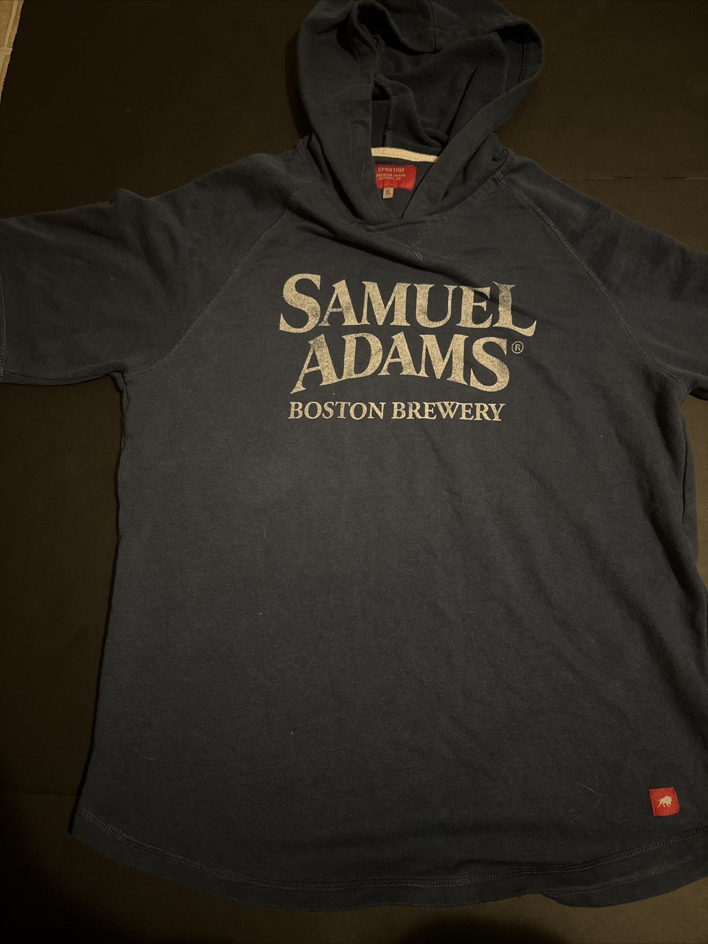 Sportiqe Men’s XL Blue Short Sleeve Sweatshirt Samuel Adam’s Brewery