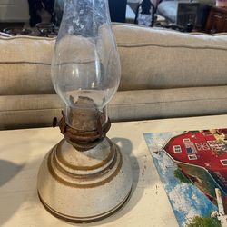 Old glass lamp