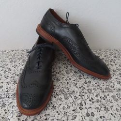 Allen Edmonds 4714 Neumok 2.0 Slate Black Leather Loafers Men's Size 11.5 EEE