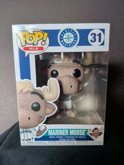 Funko Pop!MLB Mariner Moose Holding A Bat And Ball