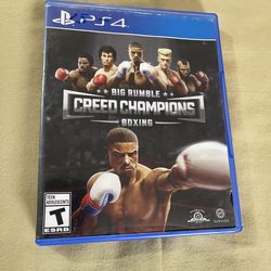 PS4 big rumble creed champions boxing