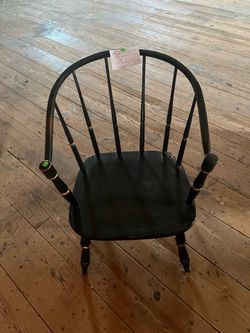 Vintage Black painted Windsor Rocker