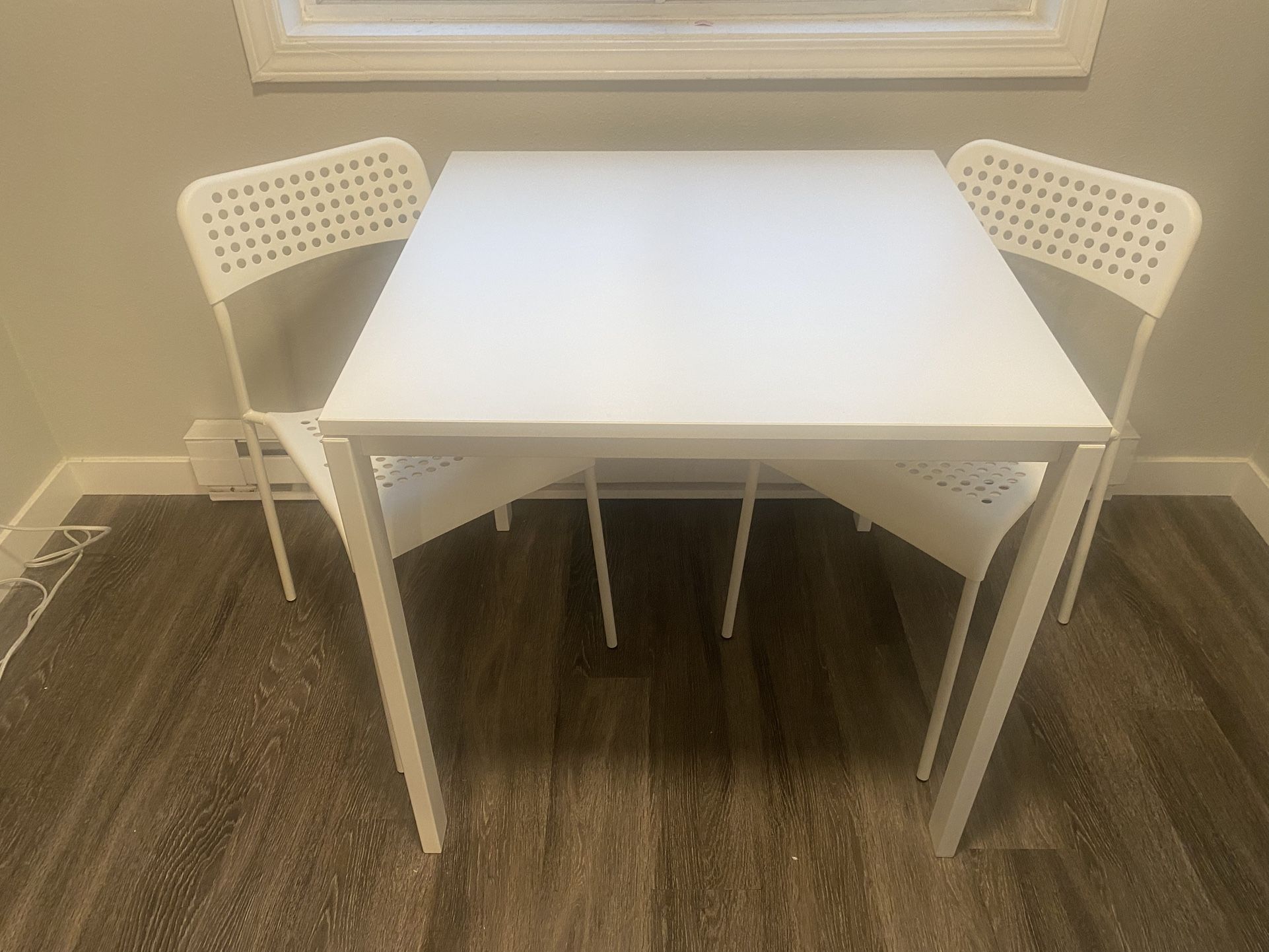 IKEA Melltorp/Adde Table and Two Chairs