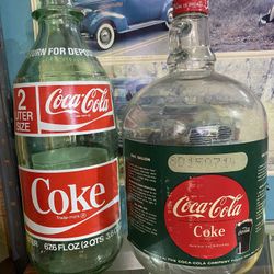 Vintage Coca-Cola bottle memorabilia