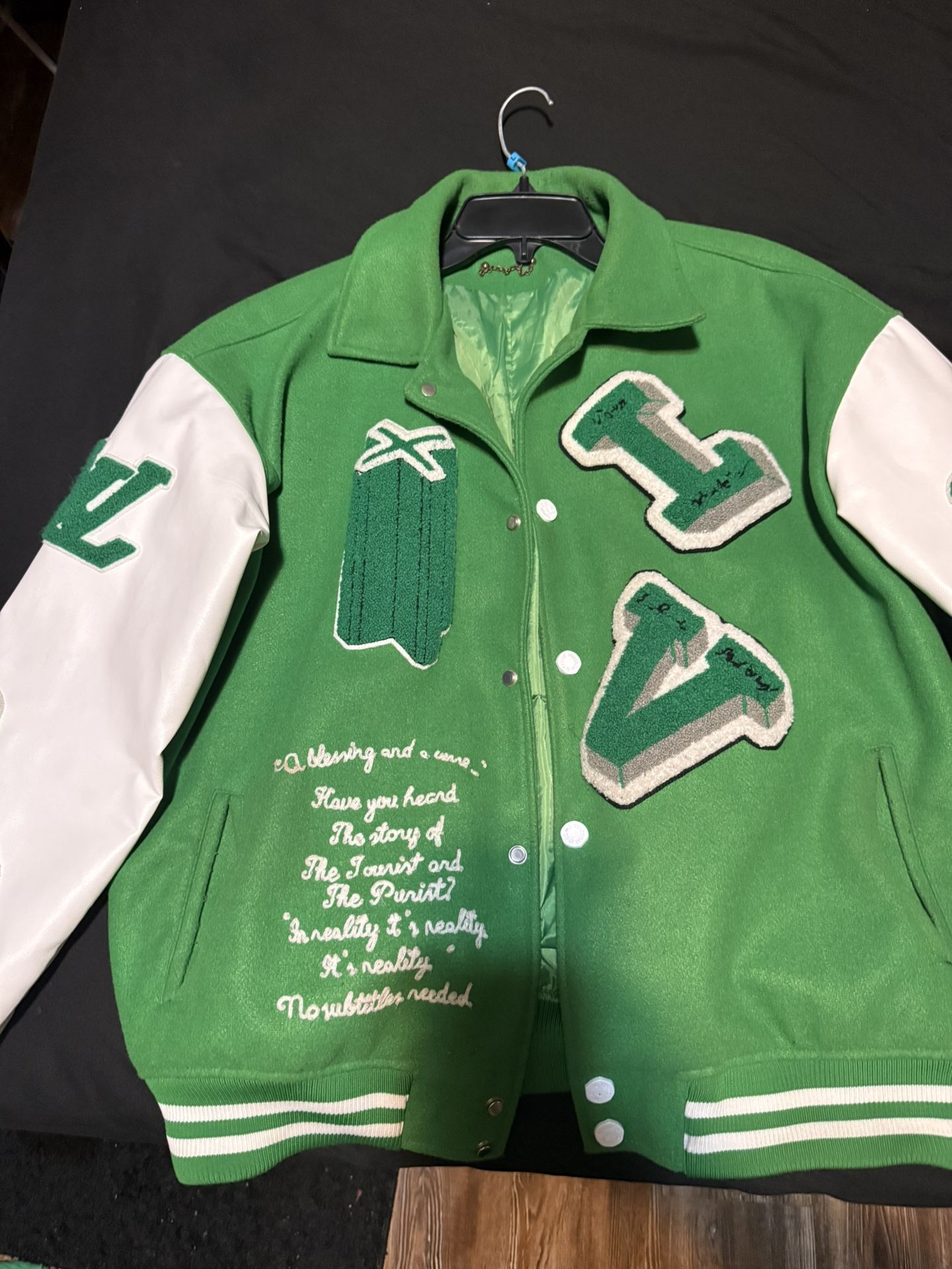 Louis V Wool Varsity Jacket