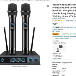 Wireless Microphone Professional UHF