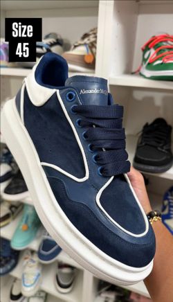 ALEXANDER MCQUEEN NAVY BLUE SNEAKERS NEW COLLECTION