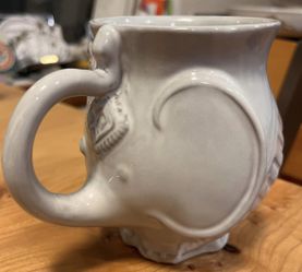 Jonathan Adler Clay/Ceramic Hand Made Adorable ELEPHANT Mug
