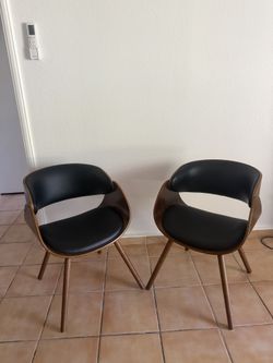 Padded Mid Century Modern Chairs