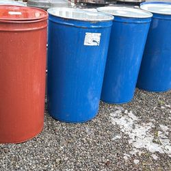 Metal Barrels Cleaned Washed $20 Each
