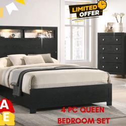 4 PC QUEEN BEDROOM SET 