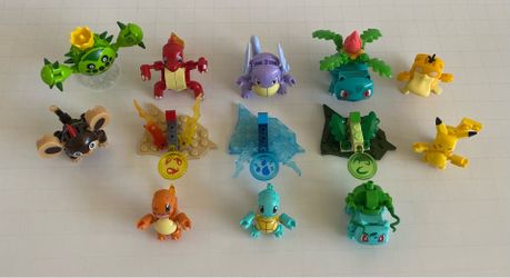 Lot of 10 Mega Construx Pokémon Brick Figures -Prebuilt