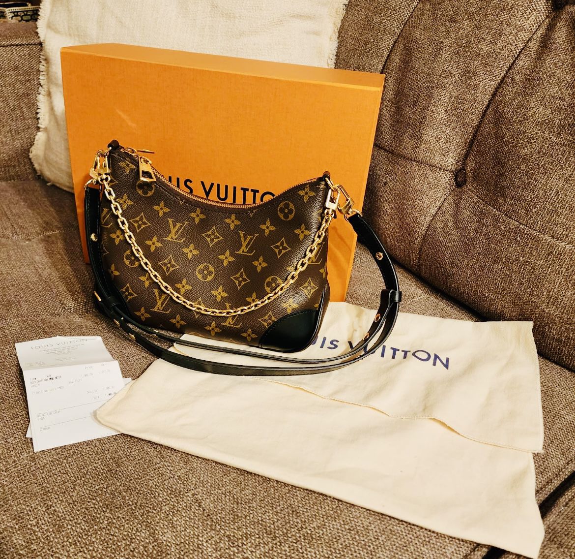 New Condition Louis Vuitton Monogram Boulogne Crossbody Bag