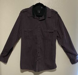 Mens J. Ferrar Embellished Button Down Long Sleeve Casual Dress Shirt