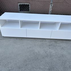 CB2 Chill Media Console Entertainment Center Tv Stand Cabinet Sideboard Credenza