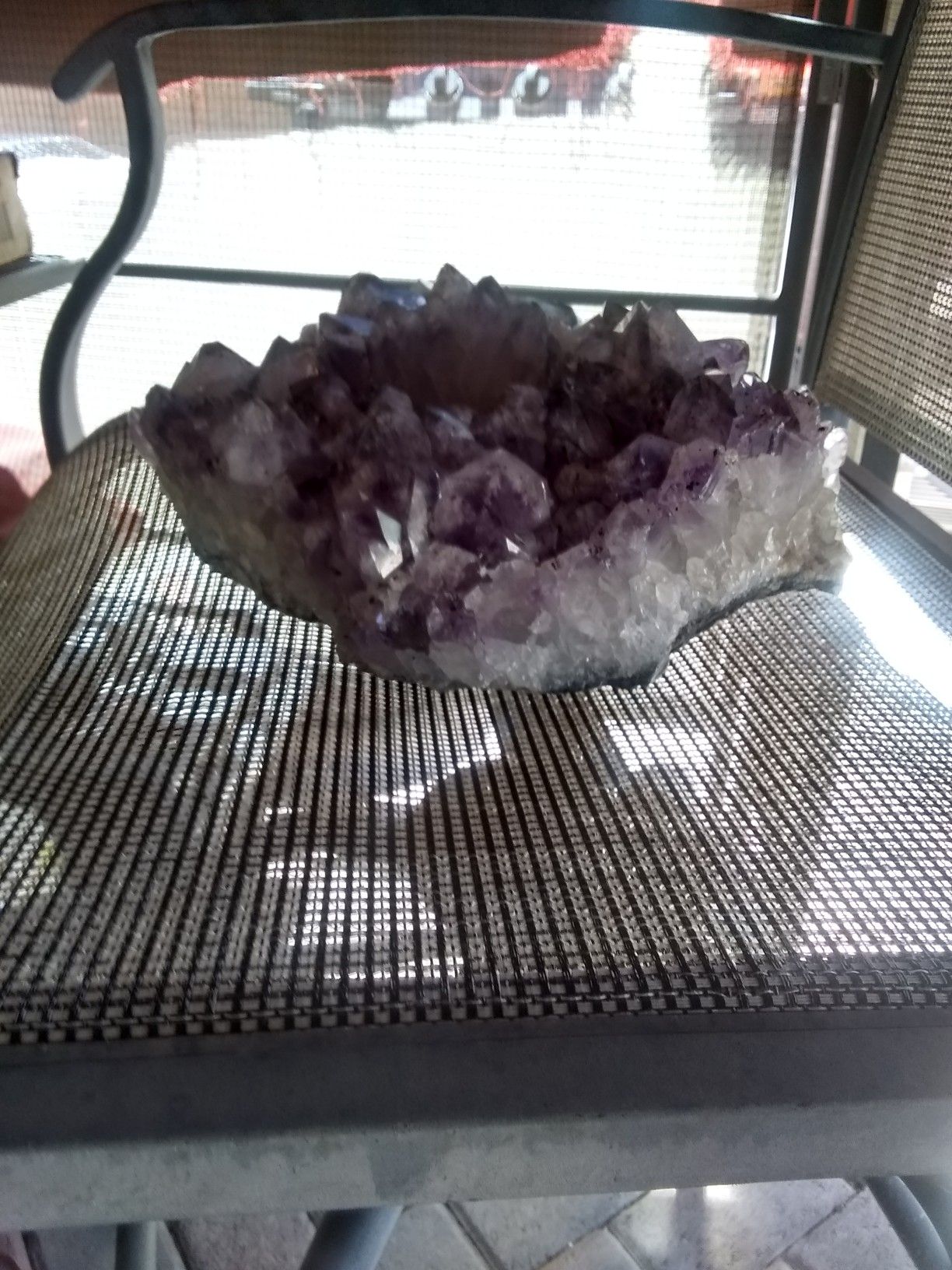 Amethyst candle holder retails over $250 will sell $75 o.b.o