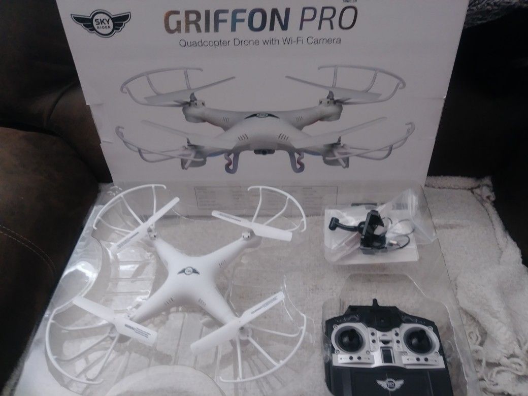 A Griffon Pro Quadcopter Drone With Wi-Fi Camera