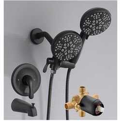 Black Shower Faucet Set