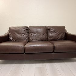 Leather Couch - Good condition 