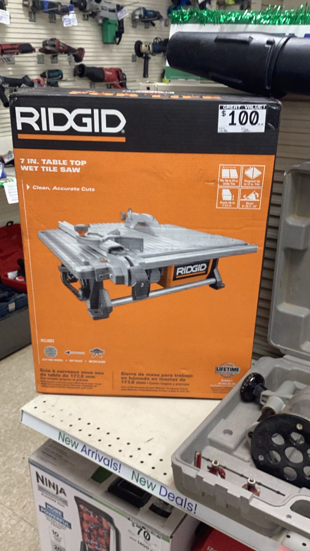 Rigid Table Top Wet Tile saw 