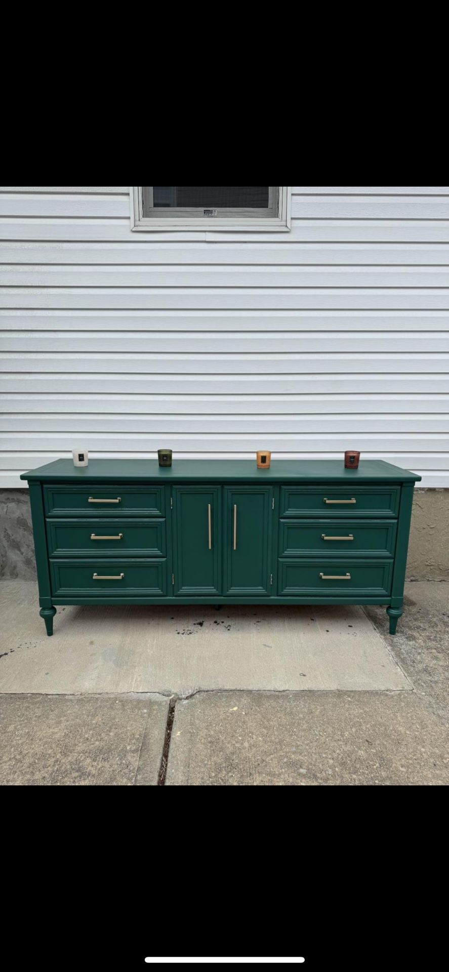 1895 J.R. Horner Solid Oak Dresser