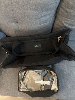 LOVEVOOK Quilted Weekender Duffel Bag - Brand New with Tags (Black)